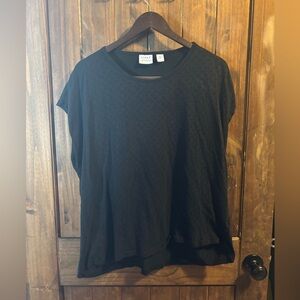 Vince Black Short Sleeve Women's Top